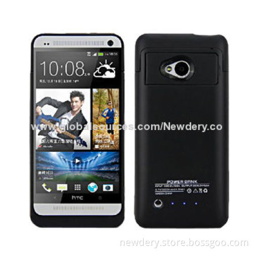 3200mAh HTC one power bank case, white and black